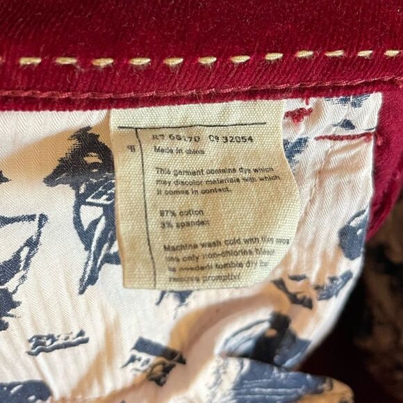 Anthropologie Pilcro and the Letterpress Fine Waled Cranberry Corduroy Pant | 25 - Picture 5 of 16